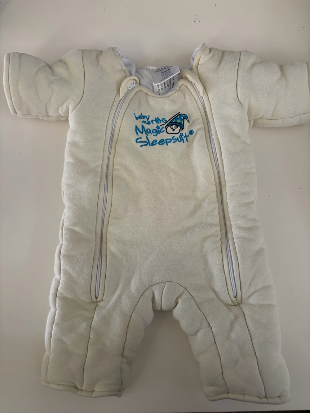 Baby Merlin's Magic Sleepsuit in Cream - Infant Sleep Sack